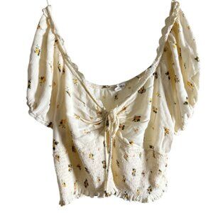 💸 Eyeshadow spring floral crop top Sz 2X